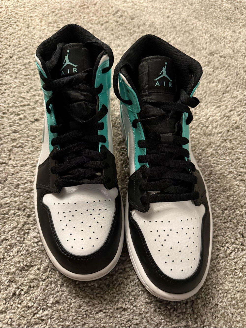 Jordan High-Top Sneakers - Black White Teal